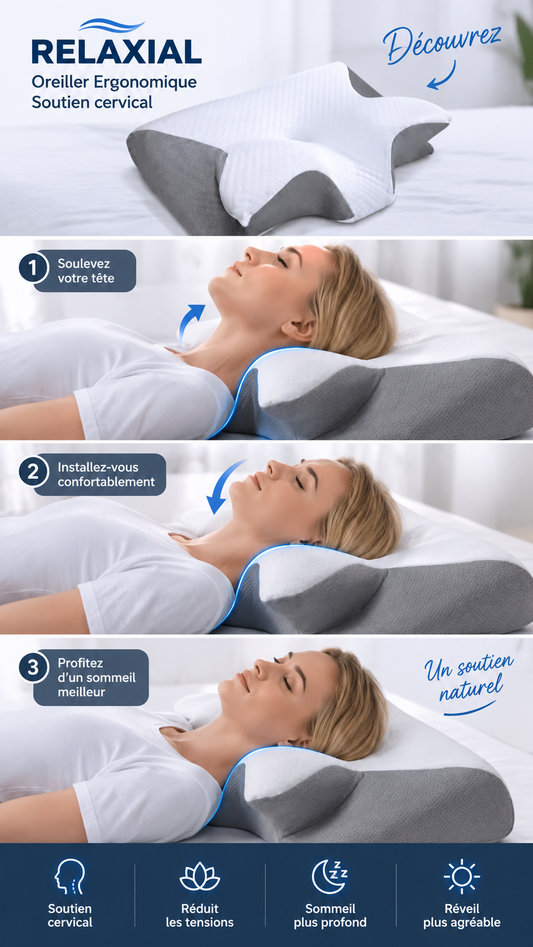 Oreiller Ergonomique Soutien cervical